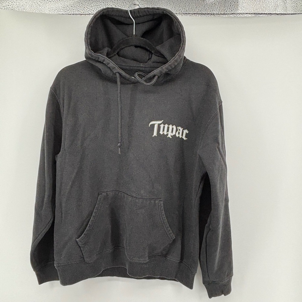 2Pac Me Against The World 1995 Album Graphic Hoodie Black Mens Small 31782119 - Picture 4 of 8